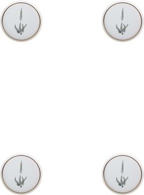 Resim Porland Botanical Desen Düz Tabak 21cm 4'lü 04alm005040 