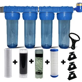 Resim Sulook Daire Bina Sayaç Girişi 4 Aşama Su Arıtma Cihazı ( Ağır Kireç Önleyici Yumuşatma Sistemi ) 