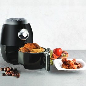 Resim Karaca Multifry Siyah Air Fryer Yağsız Fritöz 2.6 l 