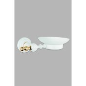 Resim Saray Banyo Artemis Beyaz Gold Sabunluk 