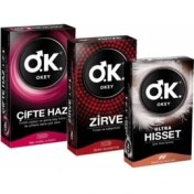 Resim Okey Prezervatif Ultra Hisset 10 Lu + Zirve 10 Lu + Çifte Haz 10 Lu 
