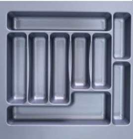 Resim 2'li Gri Renk Çekmece Içi Kaşıklık Ve Kepçelik 47x49 Cm Set Olarak 43x40 Ölçülerine Kesilebilir Gri 