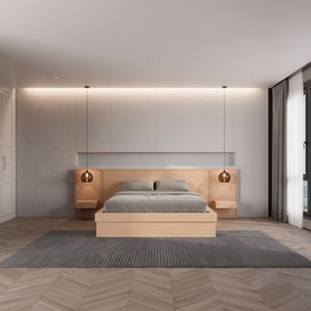 Resim Norr Karyola - 140 x 200 / Çekmeceli / Komodinli 