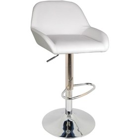 Resim Bürocci Texas Bar Taburesi - Beyaz Deri - 9506S0109 