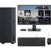 Resim Asus Expertcenter P500 Mini Tower Intel Core I5 13420H 8gb 512GB SSD 23.8" Fhd Monitör Fdos Masaüstü Bilgisayar & Per4 USB Bellek P500I58512B0DMNT302 
