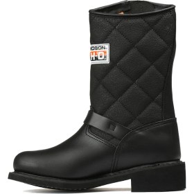 Resim Harley Davidson Siyah Kadın Çizmesi 025G100071-Black-Derı 