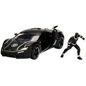 Resim Jada 1:24 Ölçekli Marvel Lykan Hypersport ve Black Panther Figür 