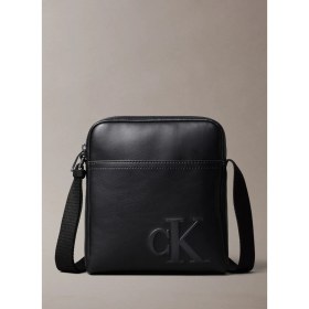 Resim Calvin Klein Siyah Erkek Postacı Çantası Bold Ck Reporter 