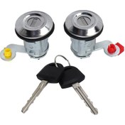 Resim Kapı Kilidi Silindiri, L200 2001 2005 İçin 2 Anahtarlı Araç Sol Sağ Kapı Kilidi Silindiri 