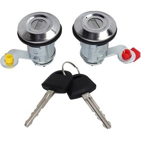 Resim Kapı Kilidi Silindiri, L200 2001 2005 İçin 2 Anahtarlı Araç Sol Sağ Kapı Kilidi Silindiri 