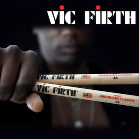 Resim 2 adet Vic First 5A Davul Çubukları - Profesyonel Sınıf, Vuruş için Hassas Dokunuş, "AMERİKAN KLASSİK" ve "VIC FIRST" Baskısı, Rahat Tutuş Tasarımı, Caz, Bas ve Daha Fazlası için Davul Çubukları, Davul Aksesuarları 