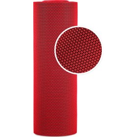 Resim TBM Plastik Kaydırmaz Kırmızı Yıldız Paspas EN:120cm 120 x 180 cm 