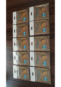 Resim 10 Paket Toprak Marka Paslanmaz Çelik Saz Teli Seti-Sarı Bamlı 