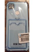 Resim soffany Red Mi 9c Kartlıklı Cüzdan Şeffaf Silikon Kılıf 