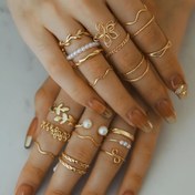 Resim {"translated_text": "20 adet Takım Moda Çinko Alaşımlı Yaprak Çiçek Sahte İnci Dekor Yüzük Kadınlar için Dekorasyon Hediye Sevgililer Günü, Anne, Anne, Anne Günü, Hediye"} 