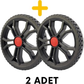 Resim 2 Adet Takmatik Pazar Arabası Yedek Tekeri Mekanizmalı 17 cm 