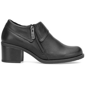 Resim Mammamia D25ka-3725 Kadın Hakiki Deri Klasik Topuklu Ayakkabı Siyah Siyah 