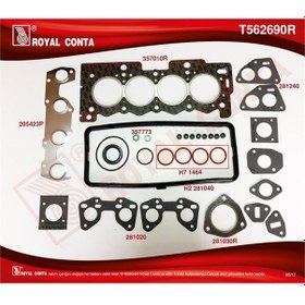 Resim Royal T562690r Ust Takım Conta 72 75mm Reınz Kecelı Subap Lastıklı S,k,c Dahıl P106 P206 P306 P207 P307 P205 1,4 72 