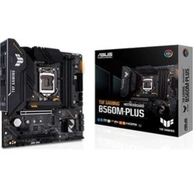 Resim Asus Tuf Gamıng B560M-Plus Intel B560 Lga1200 DDR4 5000 Dp Hdmı 2X M2 Usb3.2 Aura Rgb 2.5Gb Matx(Tuf Gamıng B560M-Plus) Anakart 