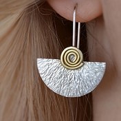 Resim Vintage Şık Spiral Sarkan Küpeler - Hipoalerjenik Alaşım Demir Çivilerle, Dayanıklı ve Uzun Ömürlü, Günlük Kullanım, Özel Günler ve Hediye Verme İçin Mükemmel 