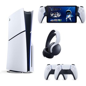 Resim Sony Playstation 5 Slim CD'Li 1 TB YD + 2 Kol + Kulaklik + Portal Oyun Konsolu 