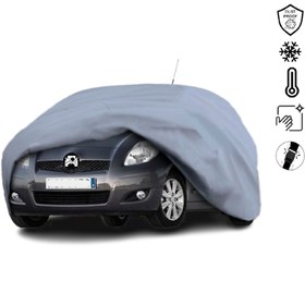 Resim Teksin Toyota Yaris 2 (2005-2011) Araba Brandası Miflonlu Su Geçirmez Araba Brandası Uv Koruyuculu 