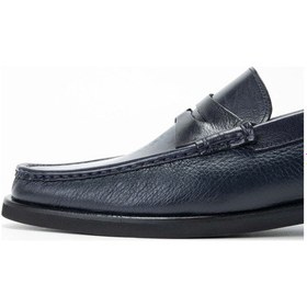Resim Tamer Tanca Erkek Hakiki Deri Lacivert Loafer Ayakkabı 1008 01987 Erk Ayk Sk23/24 Lacı Bfl/lacı Gyk Lacivert 