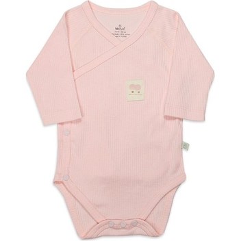 Bistyle Organic Modal Flying Balloons Kruvaze Uzun Kol Body Bs17121 Pembe
