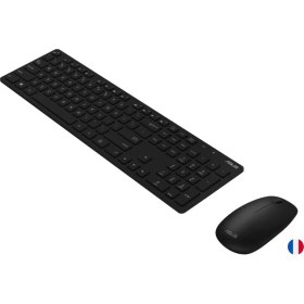 Resim Asus W5000 Fransızca Kablsouz Klavye + Mouse Set Siyah W5000-France-Syh 