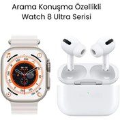 Resim Watch 8 Ultra Serisi Akıllı Saat ve Air 99 Pro Bluetooth Kulaklık 