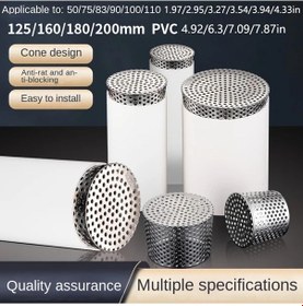 Resim Meridiangoods 110mm Paslanmaz Çelik Çatı Drenaj Kapağı, Tıkanmaz Yağmur Oluğu Filtreli 