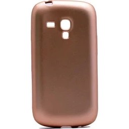 Resim Kupa Samsung Galaxy S3 Mini Kılıf Kamera Korumalı Ince Darbe Emici Leke Tutmaz Silikon Kapak Gold 