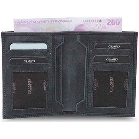 Resim Guard Antik Siyah Hakiki Deri Çıkarılabilir Gizli Kartlıklı Erkek Cüzdan // Grd260225wt1580 Diğer 