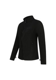 Resim 2As Cara Kadın Tam Fermuarlı İnce Polar Sweatshirt Siyah Siyah 