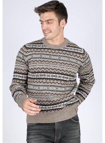 Resim Lee Cooper Mudeso Erkek O Yaka Triko Kazak Bej-20106 Bej 