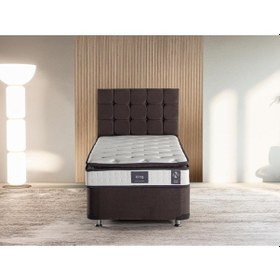 Resim Niron King Yatak Seti 80x180 Tek Kişilik Yatak Baza Başlık Takımı 