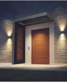 Resim KORRAIN VIELA WOOD- AHŞAP DETAYLI ALÜMİNYUM KAPI ÜSTÜ SUNDURMA- 160 CM- SOL 