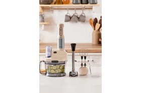 Resim Hepta Collection Mastermaid Prosteel 2000W Mutfak Robotu, Soft Cream 