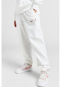 Resim Nike Sportswear Phoenix Fleece Oversize High Rise Pants Kadın Oversize Yüksek Belli Şardonlu Eşofman Altı Beyaz Beyaz 