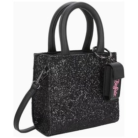 Resim Buffalo Boxy35 Henkeltasche, Glitzerli Mini Çanta, Siyah Çapraz Çanta 