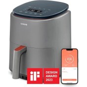 Resim 3.8 L Gri Sıcak Hava Fritözü, 1500 W, 7 Fonksiyon, 75-230°C, Çok Renkli Seçenekler 