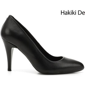 Resim Gönderi R Kadın Siyah Sivri Burun İnce Topuklu Hakiki Deri Stiletto Gdza13422354 Siyah 