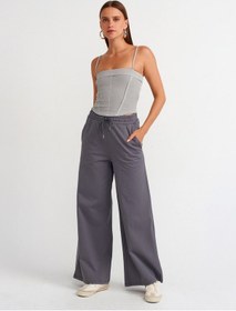 Resim Dilvin Crop Top 101a20794 Gri 