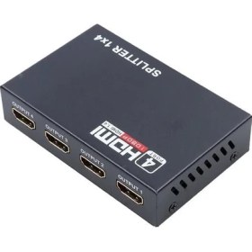 Resim PrimeX Plus PX-5004 1080P 2k 4K UHD 4 Port HDMI Splitter (Adaptörlü) 