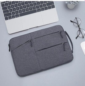 Resim Dizüstü Bilgisayar İçin Kol Çantası Microsoft Surface Pro 7 Pro 4 3 5 6 12.3 Koyu Gri Arka Kapak 
