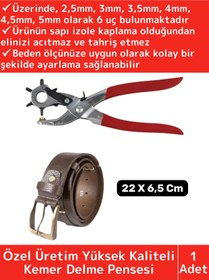 Resim Skygo Özel Üretim Yüksek Kaliteli Delik Uç Açıcı Ayarlanabilir 6 Farklı Uçlu Metal Kemer Delme Pensesi 