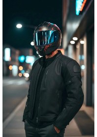 Resim Gıvı 50.x Arachno Mat 1 Renkli 1 Şeffaf Vizörlü Motosiklet Kask Lacivet Vizör + Şeffaf 