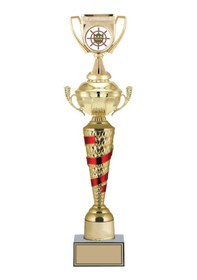 Resim Odak Kupa - Figürlü Kupalar - Kupa Figürlü Kupalar Fg-078 B - 54 Cm Altın - Beyaz 