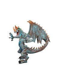 Resim Standlı Ejderha Figürü 13 Cm - Mavi Hayvan 
