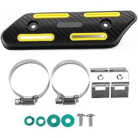 Resim Monyee Motosiklet Ekzos Isı Koruması Abs Malzeme Isı Yalıtımı Açık Rengi Crf Off-road Geniş Kullanimlı Koruyucu Kapak 